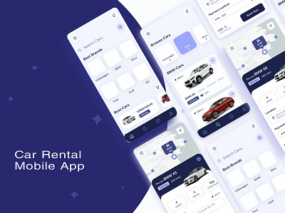 Car Rental Mobile App app design design mobile app design ui ux design ui design ui ux uiux design ux design