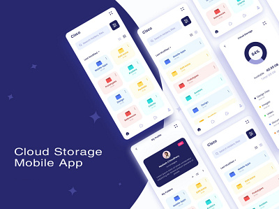 Cloud Storage App Concept app design design mobile app design ui ux design ui design ui ux uiux design ux design