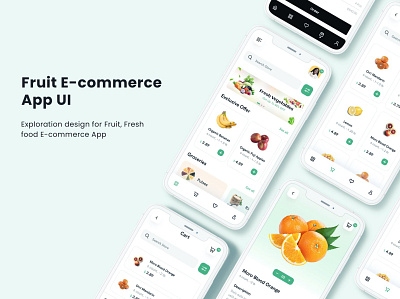 Fruit E-Commerce App UI app design design mobile app design ui ux design ui design ui ux uiux design ux design