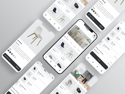 Furniture E-Commerce App UI app design design mobile app design ui ux design ui design ui ux uiux design ux design