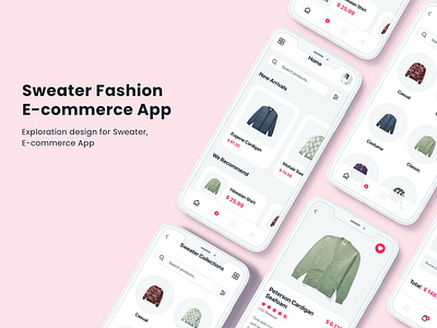 Sweater Fashion E-commerce App UI