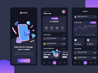 E-Wallet Mobile App UI