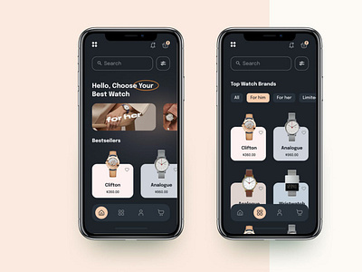 Watch E-Commerce Mobile App UI