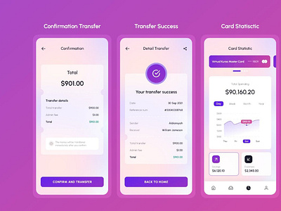 Wallet & Banking Mobile App UI
