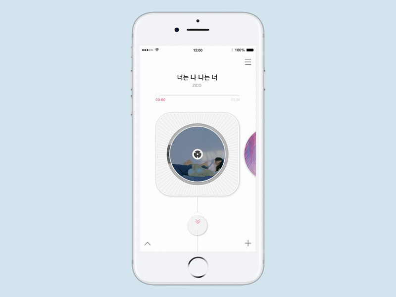 UI design for Music player App after effect app application design graphics icons interface ios minimal mobile mobile app ui uiux ux