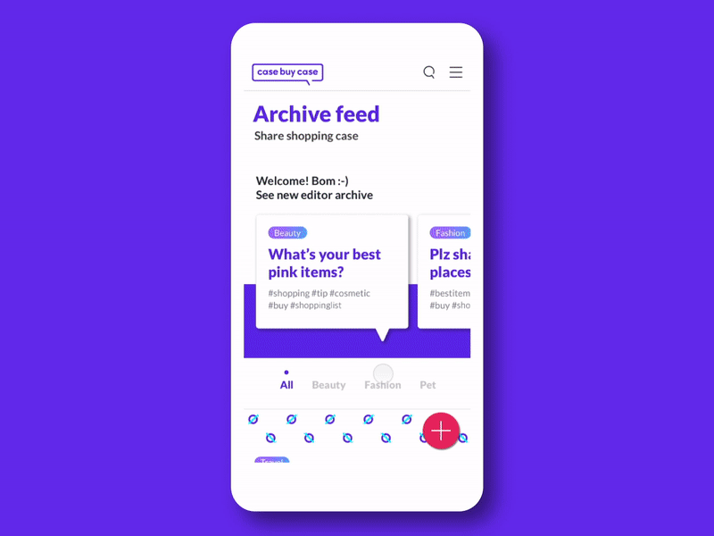 UI design for a Social App