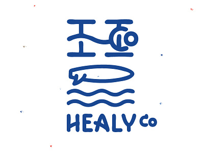 Healy.co logo surf waves