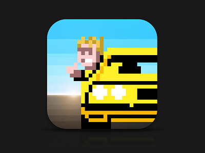 Retro Car Game Icon