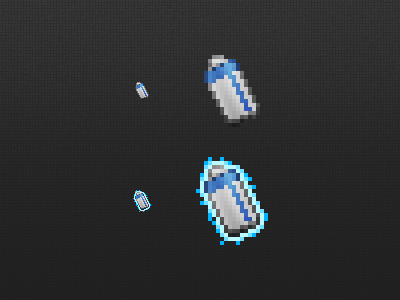 Spinning Battery battery energy game pixel art power up sprite