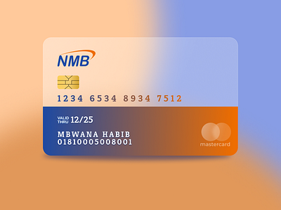 NMB Credit Card africa card design figma glassmorphism tanzania ui