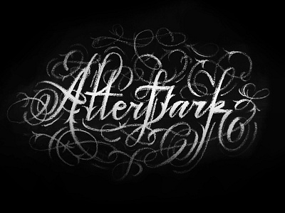 After Dark calligraphy graphicdesign