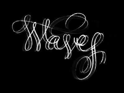 Waves calligraphy graphicdesign