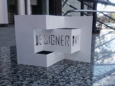 Designer day 2 card graphicdesign packagedesign paper papercraft