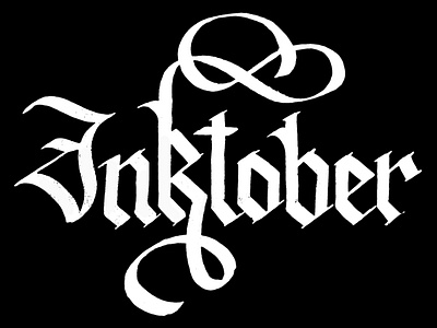 Inktober calligraphy design graphicdesign lettering