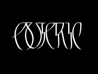 Esoteric calligraffiti calligraffity calligrafia calligraph calligraphy design graphicdesign lettering logo logodesign typo typography
