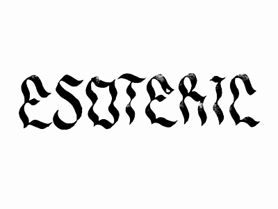 Esoteric calligraffiti calligraffity calligrafia calligraph calligraphy design graphicdesign lettering logo logodesign typo typography