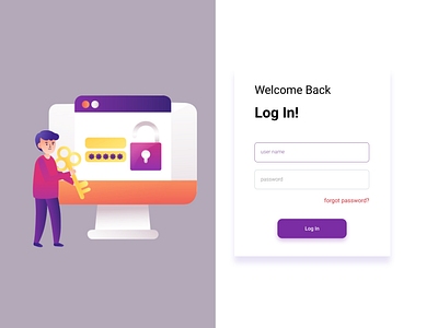 login page