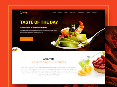 Web Layout Restaurant design web