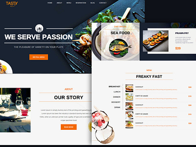 Web Restaurant design web