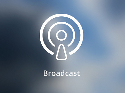 Broadcast - Icon for a project feature