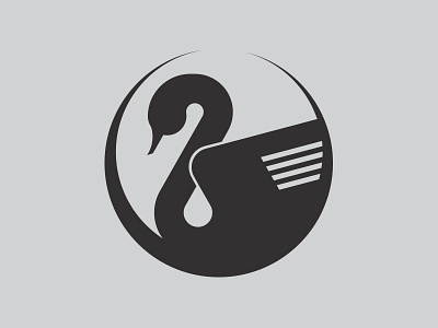 Swan icon logo swan