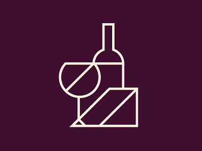 Wine + Food icon logo