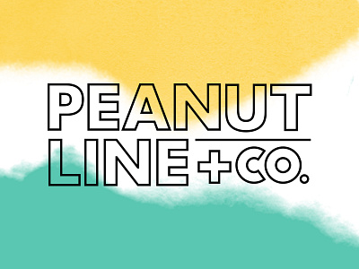 Peanut Line Co. branding clean debut first identity logotype minimal watercolor