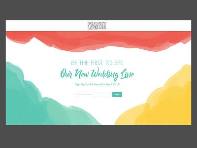 Daily UI 001 001 daily ui landing page sign up stationery watercolor web design