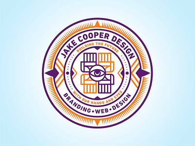 JCD Badge Design badge coaster jcd logo