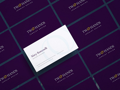 Two Hands Business Cards branding business cards design graphic design jewelry two hands two hands jewelry design