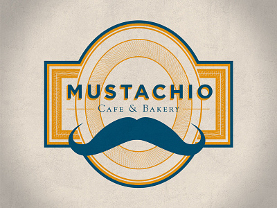 Mustachio Closeup bakery branding cafe graphic design identity logo mustache