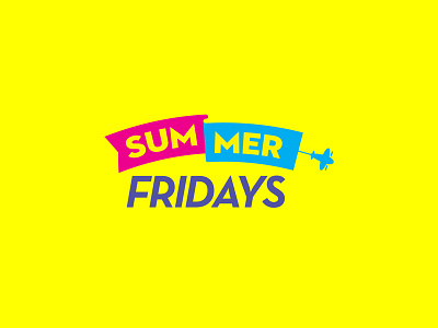 Summer Fridays Logo By Jake Cooper Design branding design fridays graphic design logo logos summer summer fridays yellow