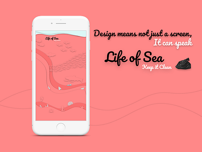 Life of sea clean colors fish iphone life minimal nature plastic bag red sea sealife ui ux