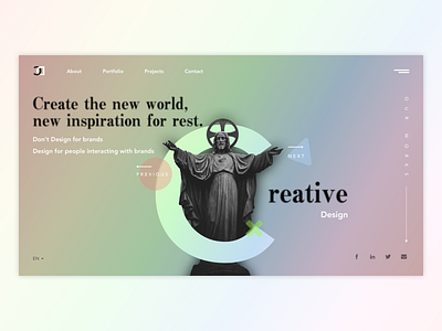 Creative Design - Landing page