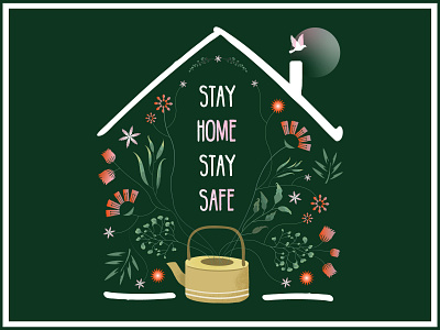 Stay home, stay safe corona virus coronavirus home spring stay home stay safe stayhome