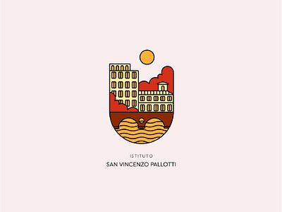 Logo of ISVP brand catholic church church branding church design illustration institute logo rome