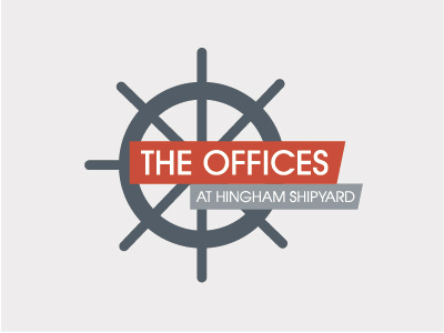 Offices At Hingham Shipyard - logo, Round 2 anchor circle logo nautical wheel