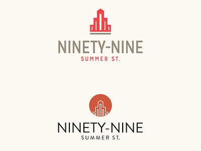 Ninety-Nine logos – Round 1 art deco building logo san serif street