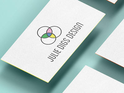 Logo Design business card circles cmyk design