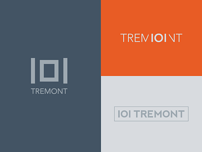 Logo options - 101 Tremont brand identity logo mockups