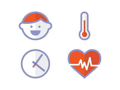 Baby health icons