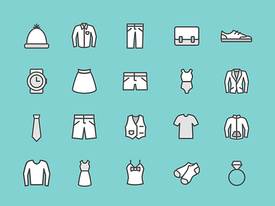 Clothing Icon set