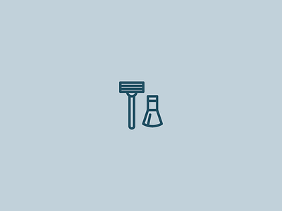 Shave icon illustration logo shave