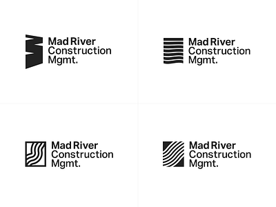 Logo Progression abstract brand branding construction lines logo logotype mark river