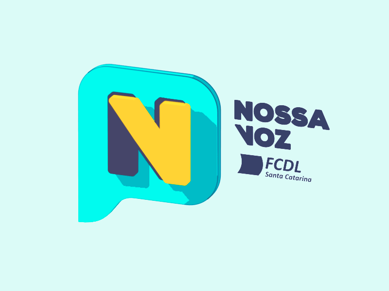 Nossa Voz blog logo animation. animation c4d cel logo sketch and toon