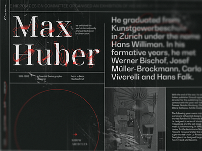 max huber | landing page