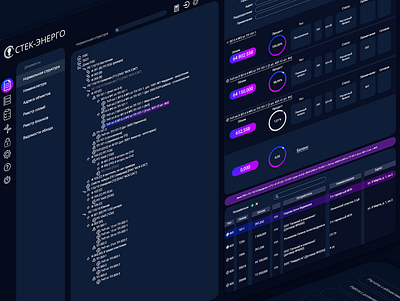 UI/UX | Electricity accounting dark theme design electricity flat icon ui ui design uiux ux webdesign