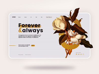 Floral Landing Page