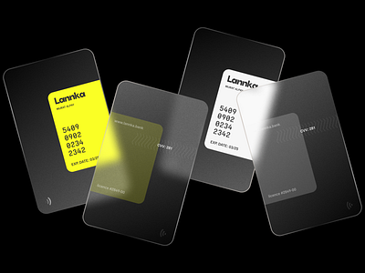 Lannka Card Design banking card credit card finance financial fintech modern bank online banking virtual card