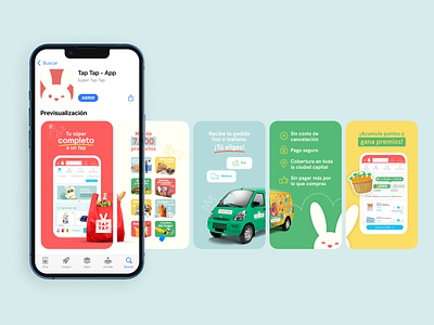 Appstore Preview Images app appstore appstore preview bunny delivery design download e commerce groceries grocery market mobile mobile app supermarket